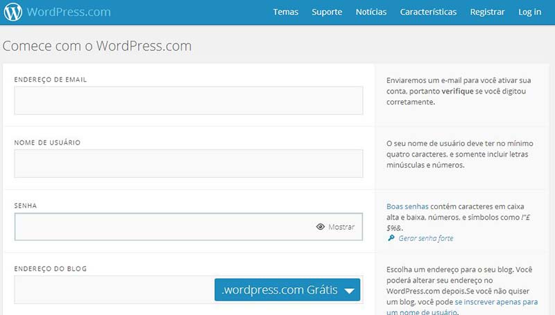 Plataforma de conteúdo WordPress