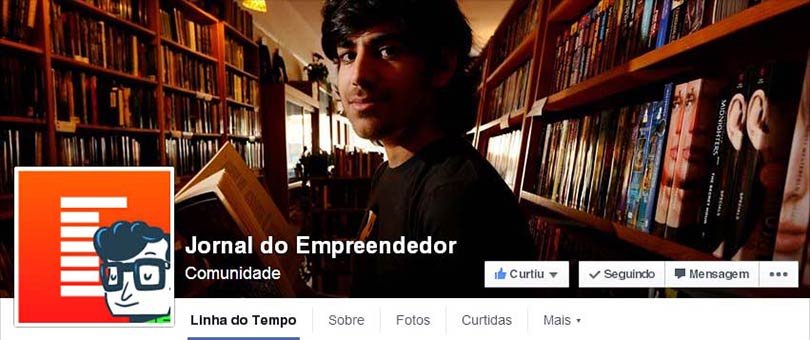 Página do Facebook Jornal do Empreendedor