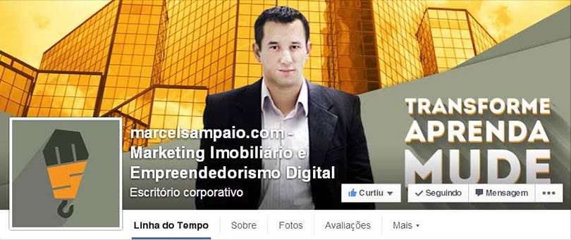 Página do Facebook Marcel Sampaio